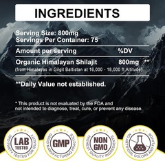 Pure 100% Himalayan Shilajit, Soft Resin, Organic, Extremely Potent, Fulvic Acid