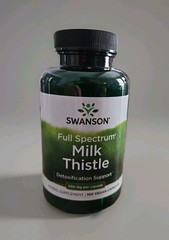 Swanson Full Spectrum Milk Thistle 500mg 100 Vegan Capsules Supplement 12/28