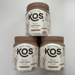 (3) Organic Lion’s Mane Powder 12.84 OZ By Kos – Exp 10/2027 – Sealed