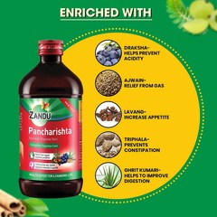 Zandu Pancharishta Ayurvedic Digestive Tonic & Boosts Appetite 200ml