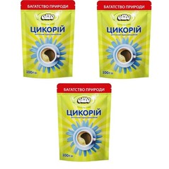 3xChicory Root Powder /Elite 100g Each |Caffeine-Free Drink | Zip Pack | Цикорий