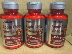3X Apple Cider Vinegar 2400mg 150 Caps Non-GMO/Gluten Free