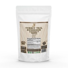 Turkey Tail Mushroom 50% Poly Extract Powder 120 Veggie Capsules Organic Non GMO