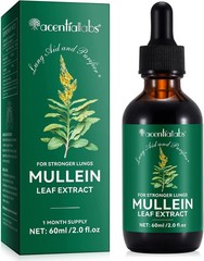 Mullein Drops for Lungs, Leaf Extract with 2 Fl Oz (Pack of 1) EXP 5/5/27