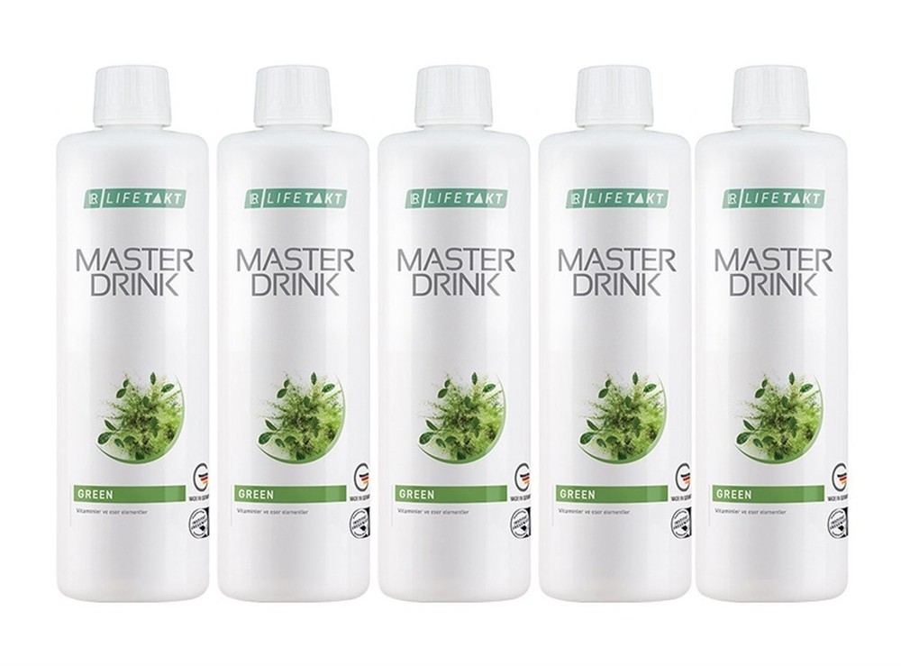 LR LIFETAKT Master Drink Formula Green Set of 5 – 5 x 500 ml / 5 x 16.9 fl.oz
