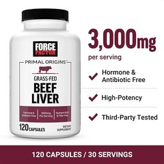 Grass Fed Beef Organs Capsules Supports Energy Levels Improve Mind 120 Pills