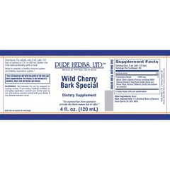 Wild Cherry Bark Special Herbal Extract Pure Herbs 4 oz. for Respiratory System