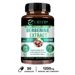 Berberine Extract 1200mg – High Absorption, Heart Health, Blood Sugar Support