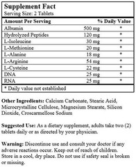 NuHealth Super Albumin 100 Tablets, FRESH, Made In USA