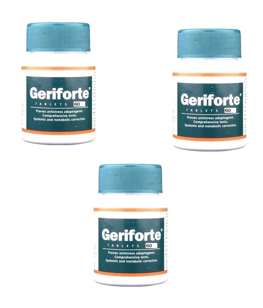 Himalaya Geriforte 60 Tabs x3 | Stress Support | Exp 05/2027 🌿 Herbal Remedy