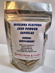Moringa Seed Powder Capsules – Non GMO – Made Fresh on Demand!