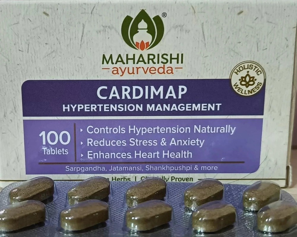 Cardimap 100 Tabs by Maharishi – For Hypertension & BP Control