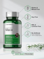 Maca Root Capsules 4800 Mg | 120 Pills Peruvian Maca Extract for Men Gluten Free
