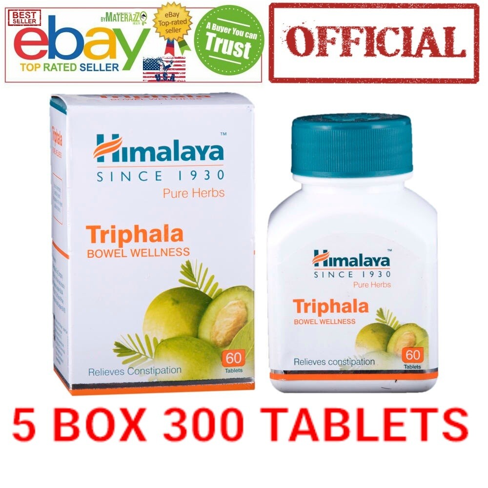 Triphala Himalaya OFFICIAL 5 Box 300 Tablets Health Detoxification Bowel Exp2025