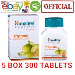 Triphala Himalaya OFFICIAL 5 Box 300 Tablets Care Detoxification Bowel Exp6/2025