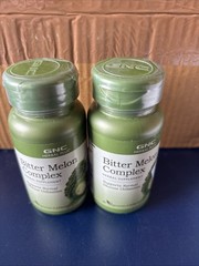 2x-GNC Bitter Melon Organic Herbal Blood Sugar Glucose Support 60 Caps Exp 12/26