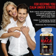 Maca Root Capsules 10000mg, Peruvian Maca Extract for Men & Women 240 Capsules