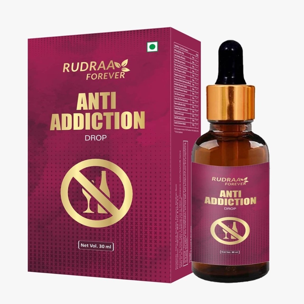 Ayurvedic Anti De-Addiction Drop Quit Smoking, Drinking Alcohol Nasha Mukti 30ml