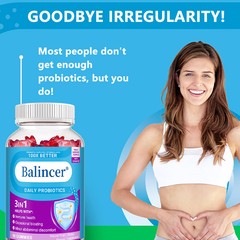 Probiotic Gummies,60pcs Support Gut & Immune Health, Aid Digestion