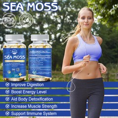 Organic Sea Moss Capsules – Advanced Formula for Immunity, Gut, & Energy 240ct