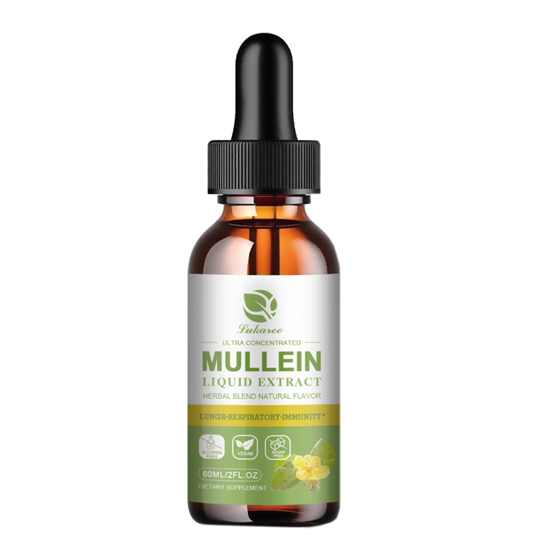 Mullein Drops for Lungs Mullein Leaf Extract for Lungs & Respiratory Immune 60ML