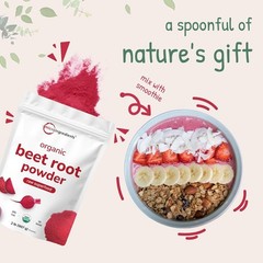 Organic Beet Root Powder, 2 Pounds | Cold Pressed, Water Soluble, High