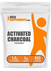 BulkSupplements Activated Charcoal Powder – Teeth Whitening – 1kg Bag