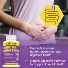 Systemic & Digestive Enzymes Capsules for Healthy Digestive Immune System