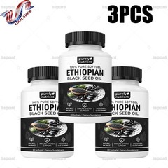 1-5X Ethiopian Softgels|4.64%Thymoquinone|Non-Gmo,Gluten-Free Seed Black Oil 60X