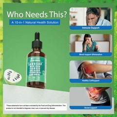 Vyxion Soursop Bitters Liquid Drops 10 in 1 with Sea 2 Fl Oz (Pack of 1)