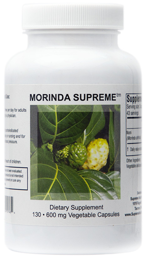 Supreme Nutrition Morinda Supreme, 130 Whole Noni Fruit Vegetarian Capsules