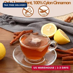 Premium 100 Pure Ceylon Cinnamon Tea Bags, Made with 100% Ceylon Cinnamon Sticks