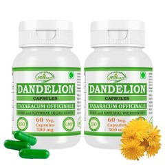 Dandelion (Taraxacum officinale) Capsules Herbal Supplement Pack 120 Veg Capsule