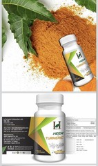 H&C Herbal Neem & Turmeric Capsules 120 Veg Caps 450mg | Immunity & Skin