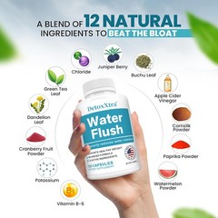 Water Flush Caps Relief For Retention Weight Loss Detox Dandelion Leaf 30/60/120