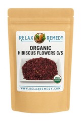 Organic Hibiscus Flowers C/S – 100% Pure, Non-GMO Hibiscus Sabdariffa, Vibrant