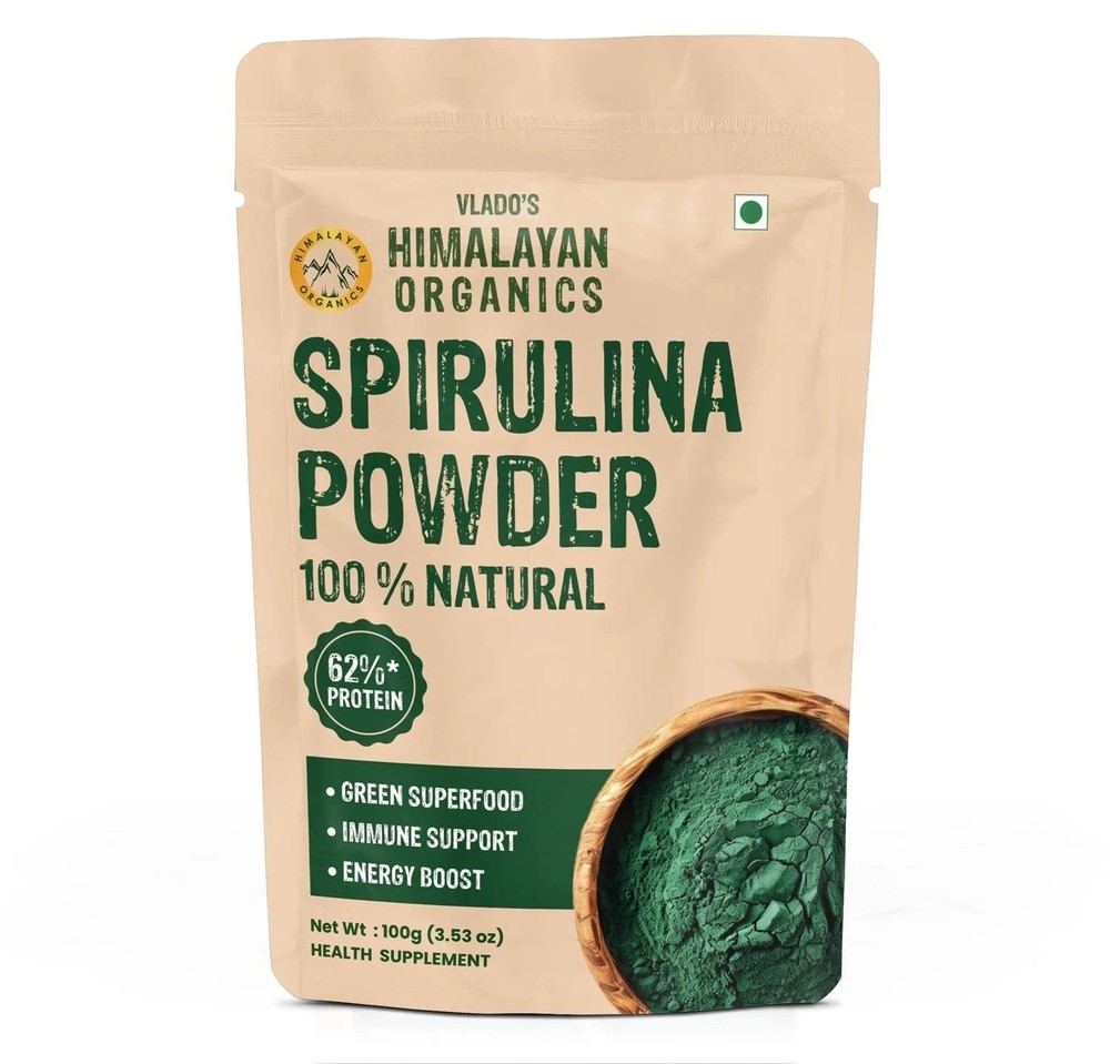Organic Spirulina Powder (100g) | Rich in Protein, Vitamins & Minerals M154