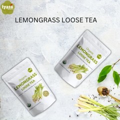 Organic Lemongrass Loose Tea Leave Cuts Lemon Grass Green Herbal 4,8,16 oz FSH