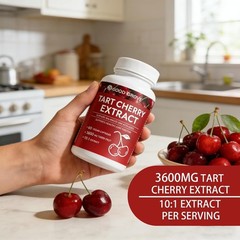Tart Cherry Extract Capsules in 60 Count – High-Concentration Formula