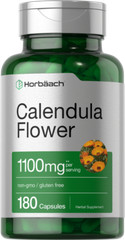 Calendula Flower Capsules | 1100mg | 180 Count | Mairgold | by Horbaach