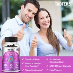 Milk Thistle for Liver Cleansing, Detoxification and Cell Repair(5700Mg/serving)