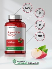 Apple Cider Vinegar Capsules | 2400mg | 150 Count | Non-GMO | by Horbaach