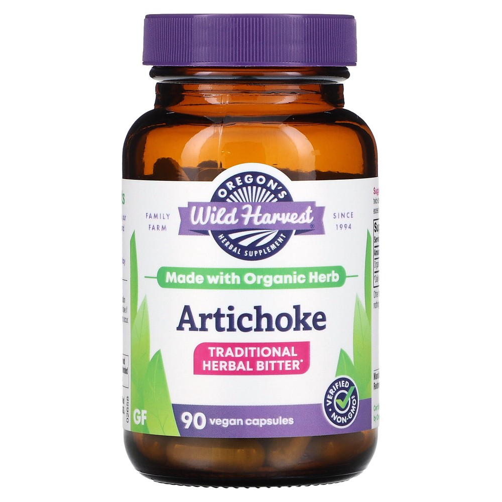Oregon s Wild Harvest Artichoke 90 Vegetarian Capsules Dairy-Free, Gluten-Free,