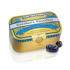 GRETHER’S Pastilles Regular, Blackcurrant, 15 oz/4 Tins of 3.75oz