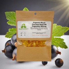 Organic Black Currant Seed Oil, 14% GLA, Omega Fatty Acids Capsules 950mg