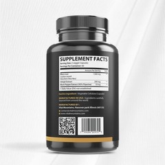 Maca Root 120 Capsules with Black Pepper Natural Energy, Performance & Mood