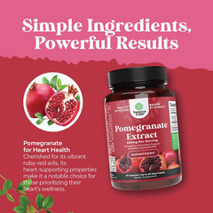 Pomegranate Extract Capsules Antioxidant Supplement – Natural Pomegranate Capsul