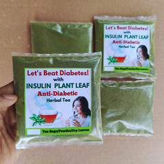 Insulin Plant Leaf Ground Powder/Fiery Diabetic Blood Sugar Support Tea 25g Pack