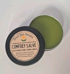 Comfrey Salve, Extra Strength, Pain Back Neck Knees Bones Inflammation, Organic