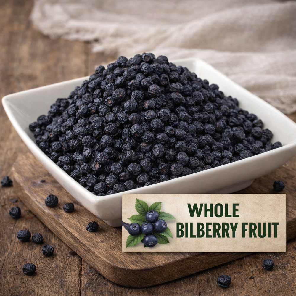 Whole Bilberry Fruit | Vaccinium myrtillus | Dried Berries | Raw Botanical | USA